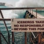 iceburg warning sign